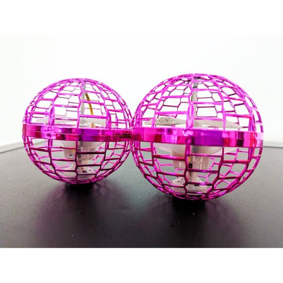 FLYNOVA Pink UFO Magic Flying Boomerang Drone for Kids Orb Ball Toy with Lights - Picture 7 of 7